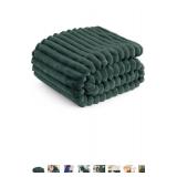 Plush Charcoal Gray Throw Blanket - Retail: $25