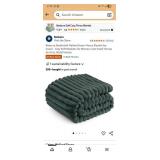 Plush Charcoal Gray Throw Blanket - Retail: $25