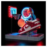 LocoLee Light kit Compatible with Lego 43021 Nike Dunk Trickshot - No Model Only Light, LED Lighting Accessories Compatible with Lego 43021 - Retail: $24