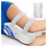 JINXIA Knee Pillow for Side Sleepers, Comfortable Memory Foam Leg Pillow for Side Sleeping, Pillow Sleeping Between Legs Aligns Spine, for Hip, Back & Sciatica Pain Relief, White - Retail: $26