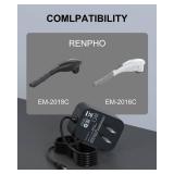 WUKUR 12V 1A Charger Compatible with RENPHO Massager EM-2016C 2016, RF-EM2018C EM-2018C & Naipo Cordless Massager - Retail: $10