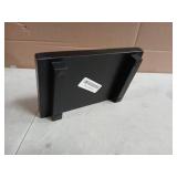 zoocatia Small Wood Tray Pedestal Stand Farmhouse Bathroom Decor Decorative Wooden Riser Kitchen Soap Dish Holder for Vanity, Counter, Sink, 9" x 5.9" - Black - Retail: $14