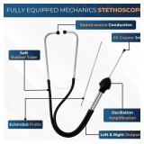 AUTOLUMEN Professional Automotive Stethoscope Precision Mechanic Stethoscope and Sensitive Hearing Tool for Engine Diagnostics in Cars, Trucks, and Motorcycles - Retail: $18