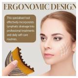 Lymphatic Contour Face Brush,Lymphatic Face Brush,Lymphatic Drainage Brush,Dry Brush,Neck,Chin & Face Sculpting,Anti-Puffiness,Gua Sha & Improves Skin Glow,Skin Care Massage Tools. (2PC) - Retail: $16