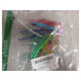 ValueBargain Plastic Tweezers, 10Pcs Beads Tweezers for Crafts Fine Motor Skills Development, Ideal for Beading Projects & DIY Crafts, One of Each of The Ten Colors - Retail: $6