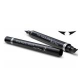 The Flick Stick Winged Eyeliner Stamp For Quick and Easy Cat Eye Makeup, SmudgeProof & Waterpoof Eye Liner Cat Eye Stencil Makeup Tool, Wingliner, Liquid Eyeliner Pens (8mm Mini, Midnight Black)