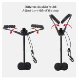 Mikilys Saxophone Shoulder Harness, Comfortable Neck Strap with Aluminum Hook, for Alto and Soprano Sax, Black - Retail: $32