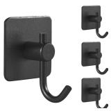 Paoli Heavy Duty Self Adhesive Hooks - Sturdy self Adhesive Hooks for Home, School and Office Easy to fit and Remove(4PC) - Retail: $11