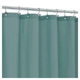 ALYVIA SPRING Stall Fabric Shower Curtain Liner Waterproof - Soft & Lightweight Small Shower Curtain with Magnets for Narrow Stall Size, Machine Washable - 36x72, Sea Teal - Retail: $12