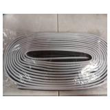 Weather Stripping Door Seal Strip - Soundproof Q-Shaped Foam for Exterior Door Frame, Large Gap Seal, Noise Cancelling, Easy to Install (Black, 26FT)