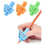 JuneLsy Pencil Grips for Kids Handwriting Pencil gripper Pencil Holder Posture Correction Training Writing AIDS for preschooler Kids toddler Children Special Needs (3 PCS) - Retail: $5