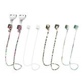 MULTAICH Magnetic Anti-Lost Lanyard for AirPods Earphone,Colorful Soft Silicone Sports Straps, Neck Rope Cord - Retail: $10