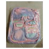 Jcobvig Kawaii Backpack For Girls Kids,Cute Student School Backpack With Pen Bag,Purple Aesthetic Starry Rainbow Laptop Travel Bag (Purple Medium 16.5in - Retail: $31