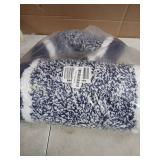 Pauwer 3 Piece Bath Mat Set, Non-Slip Plush Rugs, Absorbent Shaggy Set With U-Shaped Contour Toilet Mat for Bathroom, Bedroom, Living Room, Navy - Retail: $34