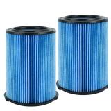 ATXKXE VF5000 Replacement Filter for ridgd 5-20 Gallon Wet Dry Vacuums WD1450 WD0970 WD1270 WD09700 WD06700 WD1680 WD1851 RV2400A, 2 Pack - Retail: $24