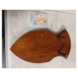 Queekay Wooden Sword Wall Mount Plaque Hanger for Katana Sword Display Stand for Wall Display Plaque with Hardware(Bright Brown,Stylish) - Retail: $16