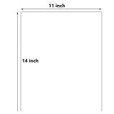 Yopay 50 Pack Uncut Picture Mat Backing Boards, 11 X 14in Both Sides White Backboard, Full Sheet Mat Board Center for Prints, Photos, Painting, Photography, Art & Craft, DIY - Retail: $30
