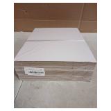 Yopay 50 Pack Uncut Picture Mat Backing Boards, 11 X 14in Both Sides White Backboard, Full Sheet Mat Board Center for Prints, Photos, Painting, Photography, Art & Craft, DIY - Retail: $30