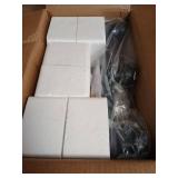 Ascher Bathroom Light Fixtures, 3-Light Vanity Light Over Mirror, Black Wall Sconces with Milky White Frosted Glass Shades, Wall Lamp for Living Room Bedroom, E26 Base(Bulbs Not Included) - Retail: $5