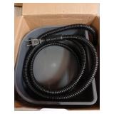 Namsan Heated Water Bowl for Cats Outdoor/Indoor, 1L Rabbit Thermal Bowls, Prevents Freezing, Hanging Heated Cage Bowl for Chicken, Birds, Small Dogs, Self-Assembly, Grey - Retail: $18