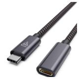 USB C Extension Cable (20Gbps/240W/3.3Ft), Faracent USB 3.2 Type C 3.1 Male to Female Extension Charging & Sync for iPhone 16 15 Pixel PSVR2 MacBook Air Pro/New iPad Dell XPS Surface Book and More - R