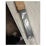 Expandable Rear Stove Gap Cover for Slide-In Ranges Stainless Steel, Black Powder Coated Adjustable Up to 32³ Dual Install Options (1.5 inch WIDE) - Retail: $30