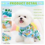 XPUDAC 4 Pack Dog Pajamas Soft Strechy Summer Doggie Clothes for Small Medium Dogs Boy Girl Cat Apparel-Medium - Retail: $22