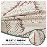 Buenanir Armless Accent Chair Cover Stretch Jacquard Accent Chair Slipcover for Slipper Chair Without Arms Printed Armless Chair Furniture Protector Covers for Living Dining Room Hotel Brown - Retail: