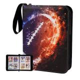 Card Binder Compatible with Football Card, Trading Card, for MTG and Other TCG, Fits 400 Cards with 50 Removable Pages, Card Holder Collector for Standard Size Card - Retail: $17