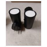 Black LED Night Light Plugs - Set of 2 - Retail: $12