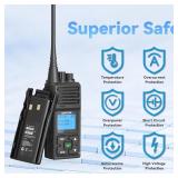 SAMCOM FPCN30A 5Watt Walkie Talkie Long Range Two Way Radio Rechargeable with Speaking Mic, SAMCOM 2-Way Radios Heavy Duty Walky Talky with Shoulder Mic for Business Commercial Construction, 2 Packs