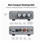 Fosi Audio K5 Pro Gaming DAC Headphone Amplifier Mini Hi-Fi Stereo Digital-to-Analog Audio Converter USB Type C/Optical/Coaxial to RCA/3.5MM AUX for PS5/PC/MAC/Computer