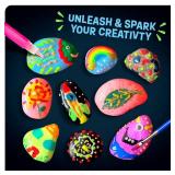 Dan&Darci Kids Rock Painting Kit - Glow in The Dark - Easter Gifts Arts & Crafts for Boys and Girls Ages 6-12 - Craft Activities Kits - Creative Art Toys for 6, 7, 8, 9, 10, 11 & 12 Year Old Kid