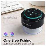 XLEADER, Upgraded, Pro Shower Speaker, Certified IPX7 Waterproof Bluetooth Speaker, with Suction Cup, Silicone Lanyard, 8W Crystal Sound&Rich Bass, 15H Playtime, Ideal Gifts - SoundAngel Mate(2 Gen)