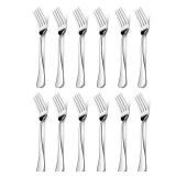 12-Pieces Salad Forks, HaWare Stainless Steel 6.7 Inches Small Dessert Forks, Classic Elegant Design, Mirror Polished, Dishwasher Safe