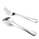 12-Pieces Salad Forks, HaWare Stainless Steel 6.7 Inches Small Dessert Forks, Classic Elegant Design, Mirror Polished, Dishwasher Safe