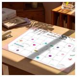 Gannyfer Desk Calendar 2026 with Desktop Mat, Simplified Large 22\" x 17\" Desktop Pad Calendar, 18 Month Desk Calendar, Use Jan 2026 to June 2027, Office Supplies Perfect for Home School and Office -