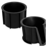 AOIT 2 PCS Cup Holder Insert Compatible with Toyota 4RUNNER 2010-2023, Rubber Holder Cup Vehicle Parts & Accessories, Replaces 66991-35030 66992-35030 Center Console Left Front & Rear Cupholder Insert