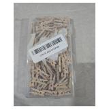 DECORA Sturdy 1 Inch Mini Wooden Craft Clothespins 100pcs