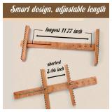 Savina Adjustable Tapestry Weaving Loom, Small Expandable 3.5in to 11.8in, Wooden Frame for Weaving Yarn, Art Projects, Ideal for Beginners & Advanced.