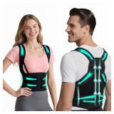 Back Brace Posture Corrector for Women and Men, Upgraded Breathable Full Back Support, Comfortable Shoulder Straightener, Pain Relief for Upper/Lower Back, Support for Scoliosis, Hunchback, Thoracic S