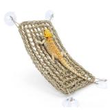 Niteangel Bearded Dragon Hammock Reptile Lounger for Chameleon, Lizards, Gecko, Snakes, Lguana Reptiles, Tortoises (Rectangle 16