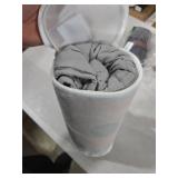 Kivik 3 lbs Weighted Blanket, Cooling Soft Minky Dotted Heavy Blankets Throw for Better Relaxing & Sleeping, Machine Washable, 36x48 Inches, Grey