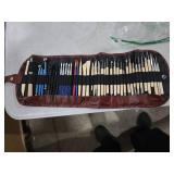 ISSEVE Pottery Clay Sculpting Tools 43Pcs Double Sided Ceramic Clay Carving Tool Set with Carrying Case Bag for Beginners Professionals School Student Pottery Modeling Smoothing