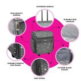 Everything Mary Collapsible Scrapbook Case Foldable Craft Organizer Tote for Scrapbooking Supplies, Art Tools, Paper & Accessories Portable Storage Bag