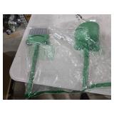 SCKTYZS Mini Broom with Dustpan for Boy I Kids Small Cleaning Set Combo Pretend Play I Toddler Kitchen Dress Up Toys-Frog Green