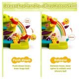 Marstone Toddler Toy for 1 Year Old Boy Gifts: 2-in-1 Ball Drop and Car Ramp Race Track, Educational Activity for 1 2 3 Year Old Boys Girls, 1st Birthday Baby Musical Toys for Cause Effect Learning