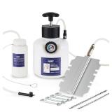 Orion Motor Tech Brake Bleeder Kit, 2.5L Pressure Brake Bleeder Set with 4.25\"x6.75\"Adapter, 2.6qt Manual Brake Fluid Extractor with 500mL Brake Bleeder Bottle Compatible with GMC Chrysler Dodge Jee