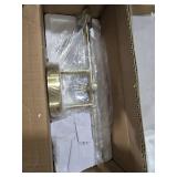 Indoi Bathroom Light Fixtures, 3-Light Brushed Gold Vanity Light, Gold Bathroom Lights Over Mirror with Clear Glass Shade, Wall Sconces for Mirror Bedroom Living Room Hallway