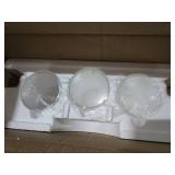 Indoi Bathroom Light Fixtures, 3-Light Brushed Gold Vanity Light, Gold Bathroom Lights Over Mirror with Clear Glass Shade, Wall Sconces for Mirror Bedroom Living Room Hallway